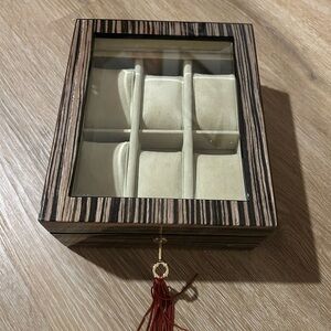 Elegant Brown and Cream Watch Box